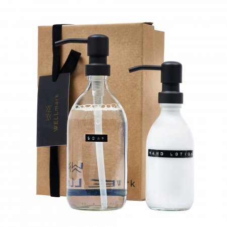 Giftbox lovely hands helder glas zwarte pomp